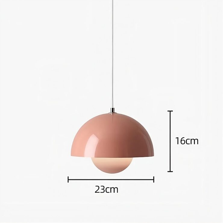 Lustre suspendu en forme de bourgeon de fleur