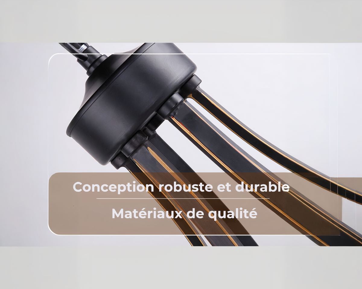 Lustre avec abat-jour en verre de style rétro – Image 7