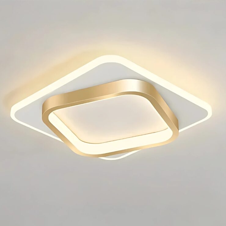Lustre couloir LED carré ou rond