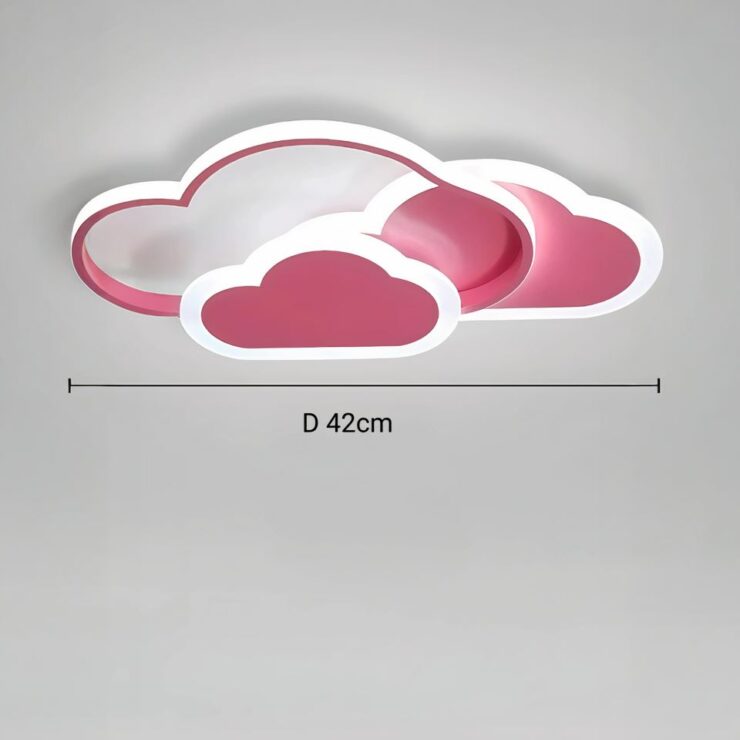 Lustre enfant plat en forme de nuage