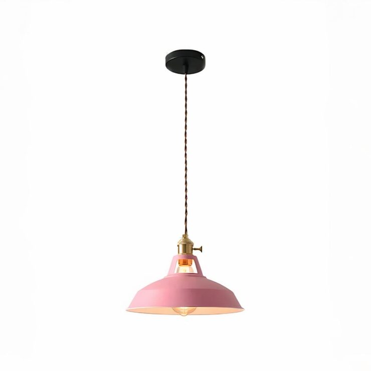Lustre vintage en métal coloré