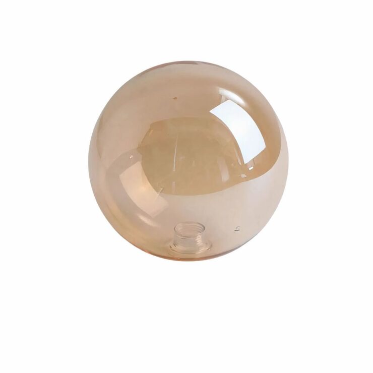 Boule de verre orange pour lustre, apportant une touche chaleureuse et colorée à votre intérieur.