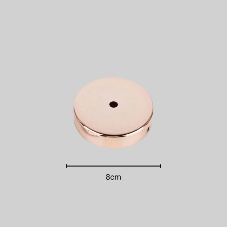 Cache plafond rond en métal pour lustre