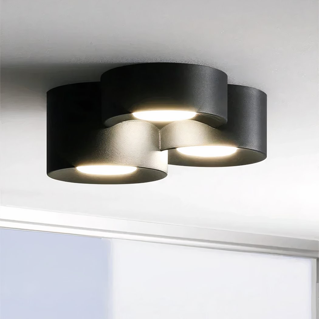 Plafonnier LED cylindrique en saillie design minimaliste contemporain – Image 3