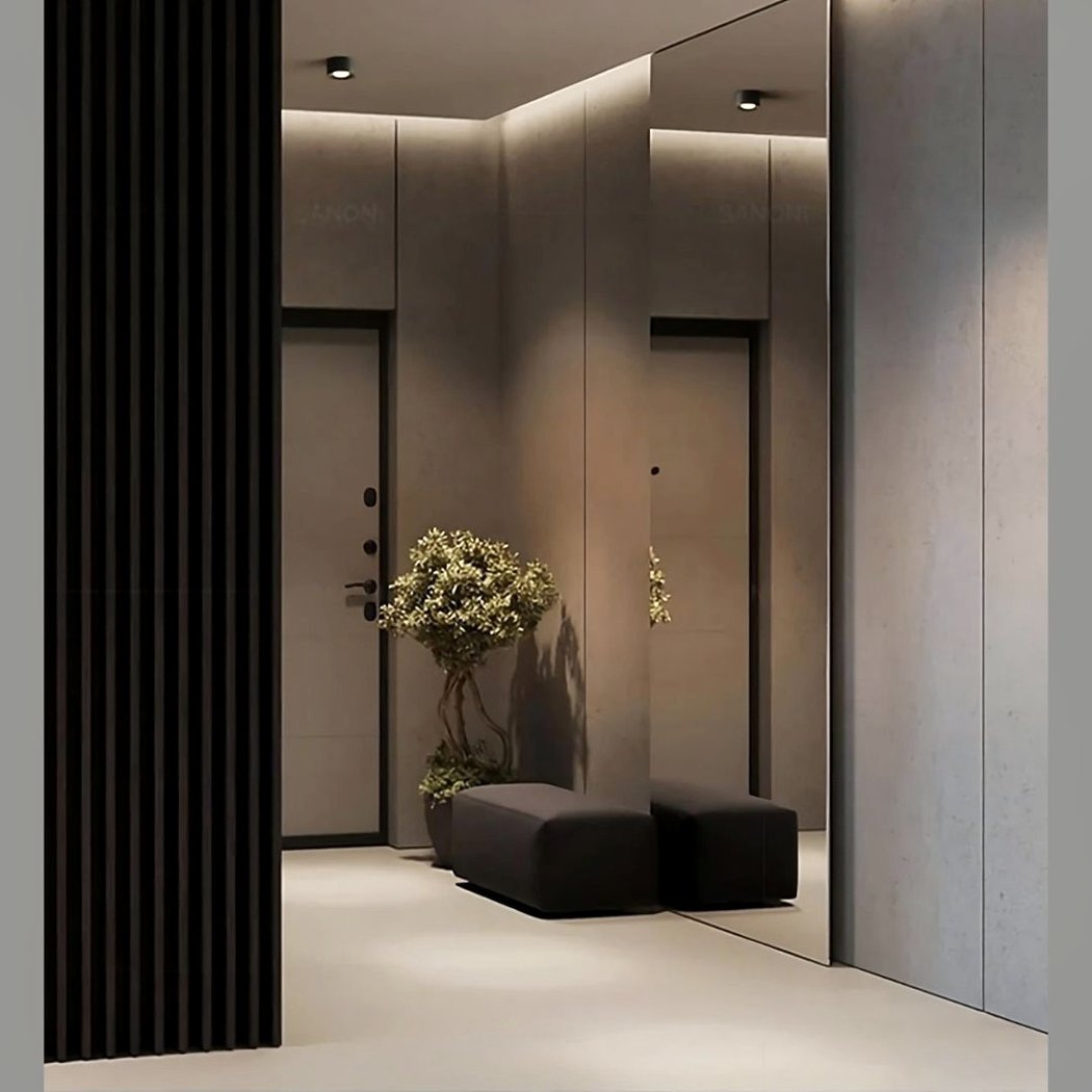 Plafonnier LED cylindrique en saillie design minimaliste contemporain – Image 6