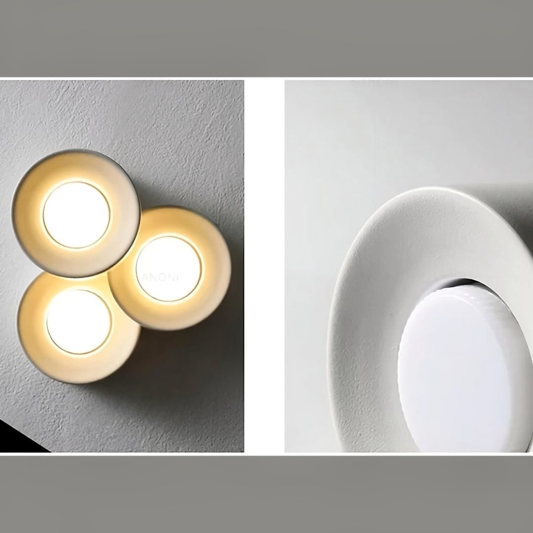 Plafonnier LED cylindrique en saillie design minimaliste contemporain – Image 7