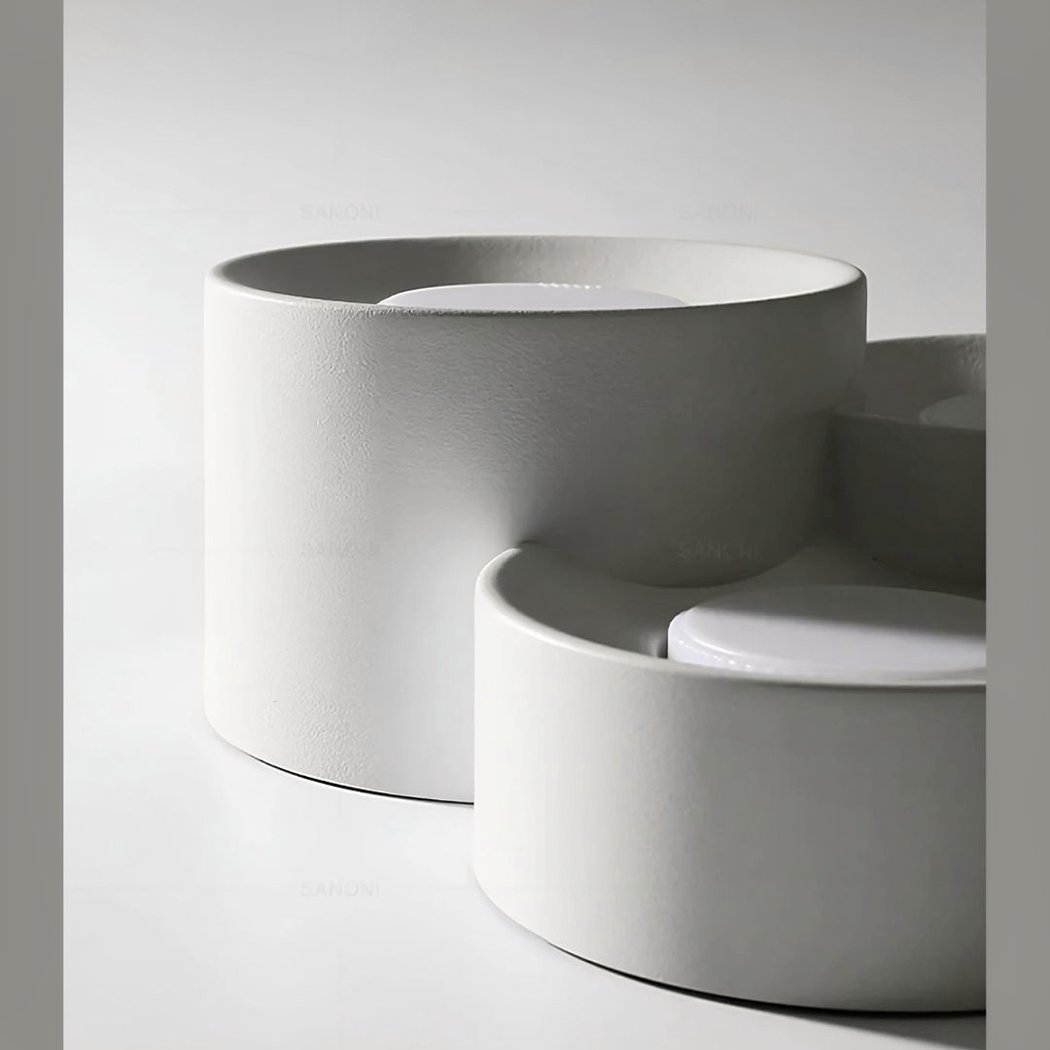 Plafonnier LED cylindrique en saillie design minimaliste contemporain – Image 8