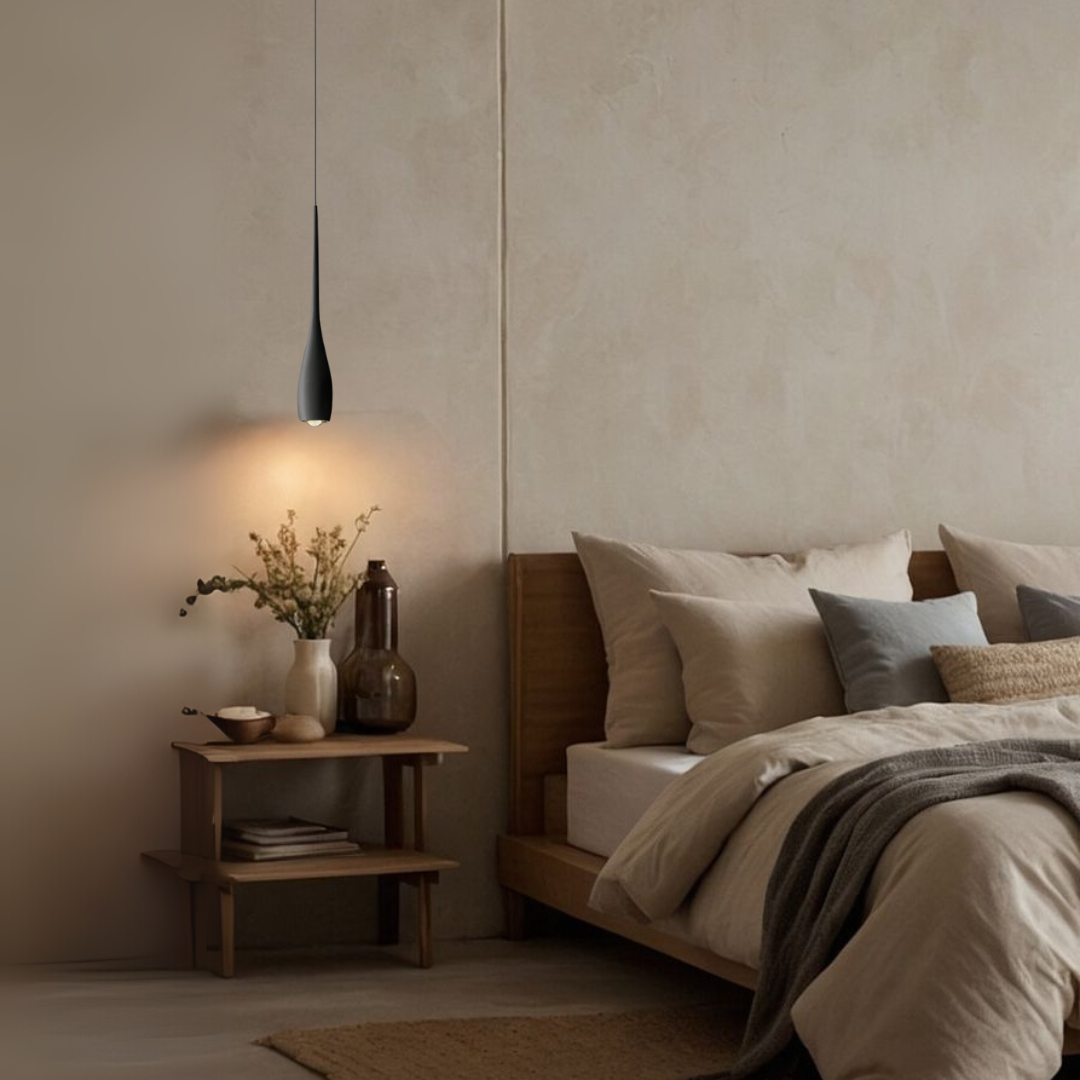 Lustre suspendu forme goutte design contemporain – Image 3