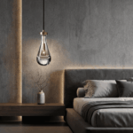 Suspension cristal goutte d'eau luminaire haut de gamme