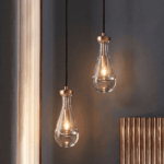 Suspension cristal goutte d'eau luminaire haut de gamme